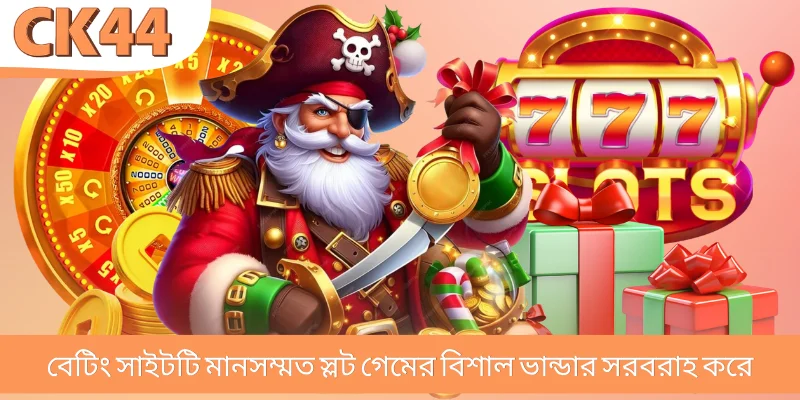 বেটিং সাইটটি মানসম্মত স্লট গেমের বিশাল ভান্ডার সরবরাহ করে